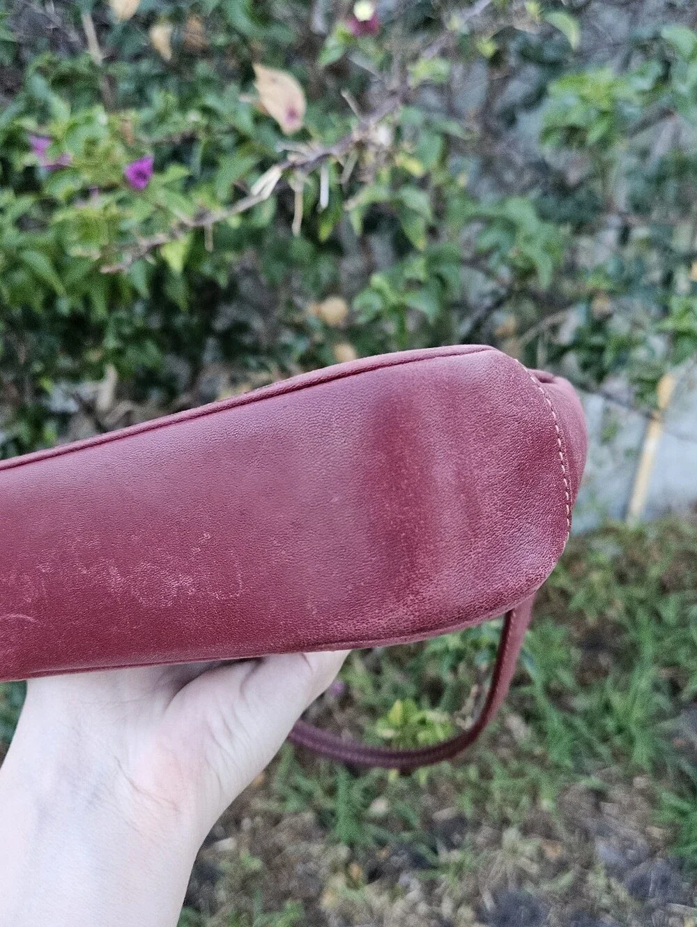 Vintage Coach Red Demi Shoulder Bag 7785